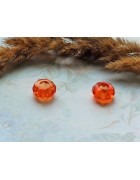 Бусина Pandora Style стеклянная оранжевая